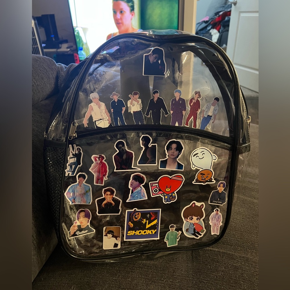 BTS clear backpack - Picture 2 of 3